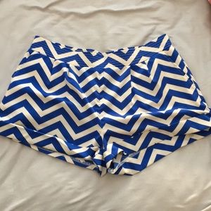 chevron Print Shorts